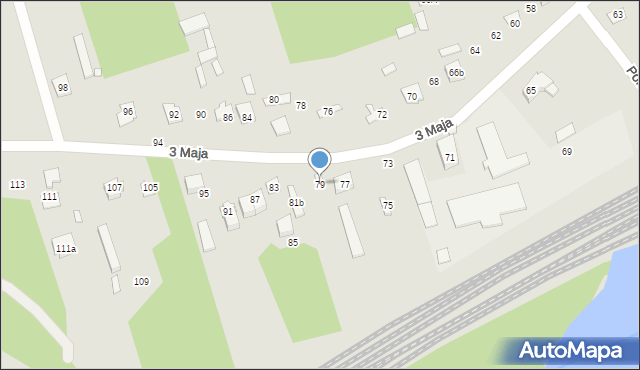 Mrozy, 3 Maja, 79, mapa Mrozy