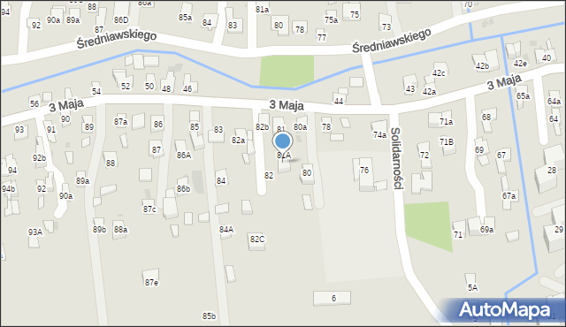 Myślenice, 3 Maja, 81b, mapa Myślenice