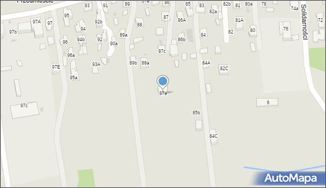 Myślenice, 3 Maja, 87e, mapa Myślenice