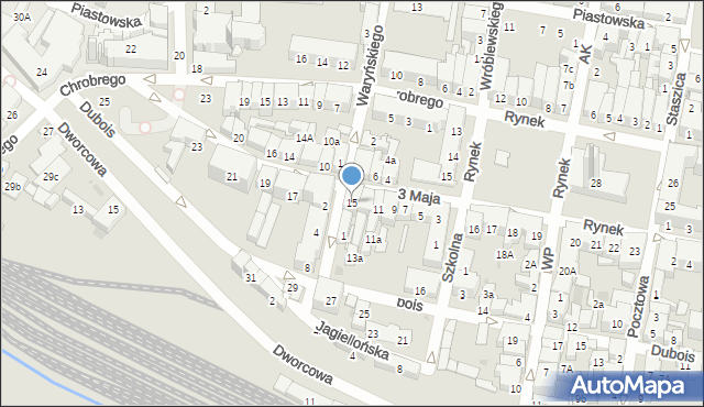 Namysłów, 3 Maja, 15, mapa Namysłów