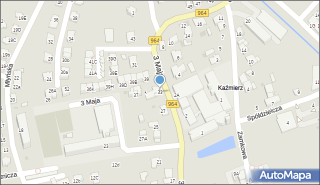 Niepołomice, 3 Maja, 33, mapa Niepołomice