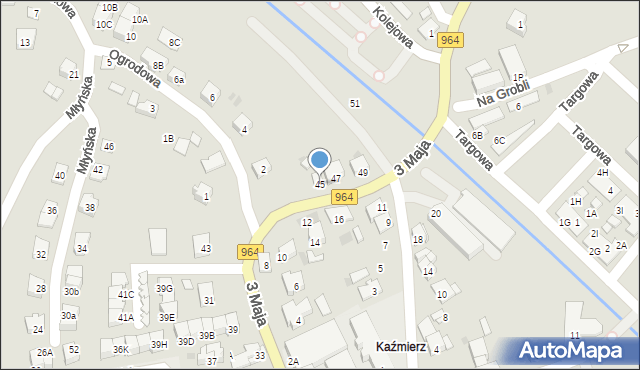 Niepołomice, 3 Maja, 45, mapa Niepołomice