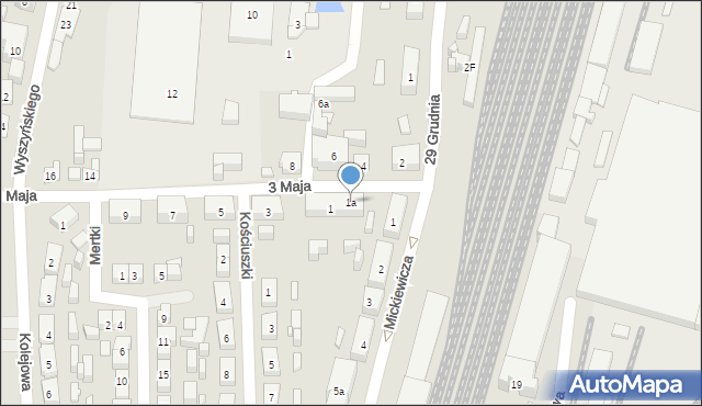 Nowe Skalmierzyce, 3 Maja, 1a, mapa Nowe Skalmierzyce