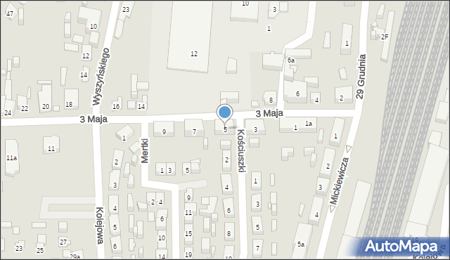 Nowe Skalmierzyce, 3 Maja, 5, mapa Nowe Skalmierzyce