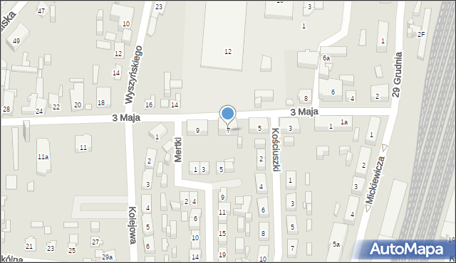 Nowe Skalmierzyce, 3 Maja, 7, mapa Nowe Skalmierzyce