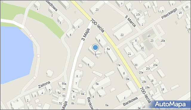 Nowogard, 3 Maja, 4, mapa Nowogard