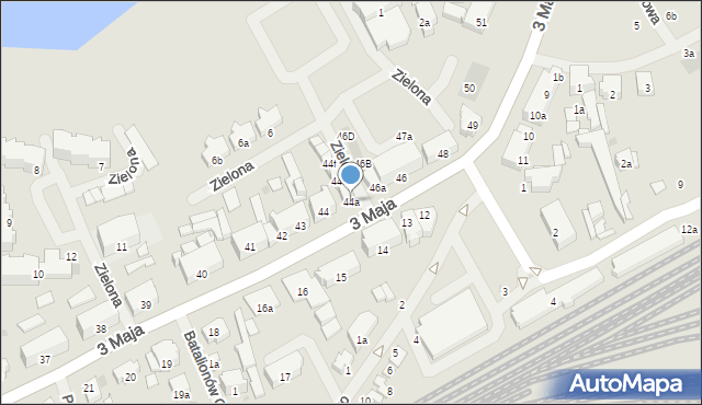 Nowogard, 3 Maja, 44a, mapa Nowogard