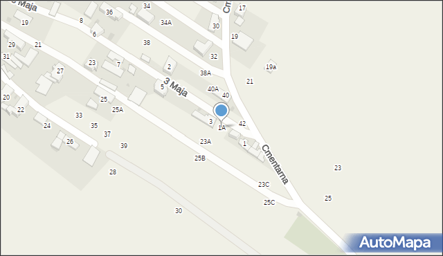 Obrowiec, 3 Maja, 1A, mapa Obrowiec