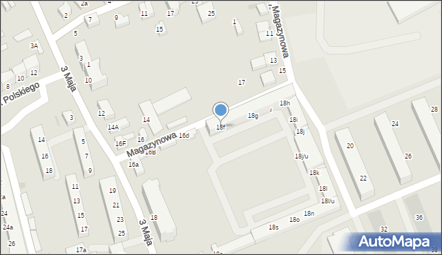 Oława, 3 Maja, 18f, mapa Oława