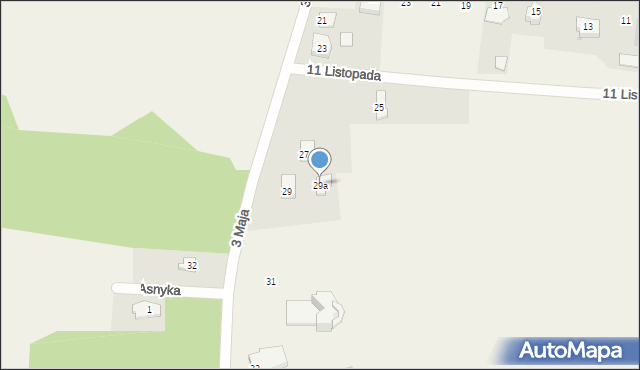 Olszewo-Borki, 3 Maja, 29a, mapa Olszewo-Borki