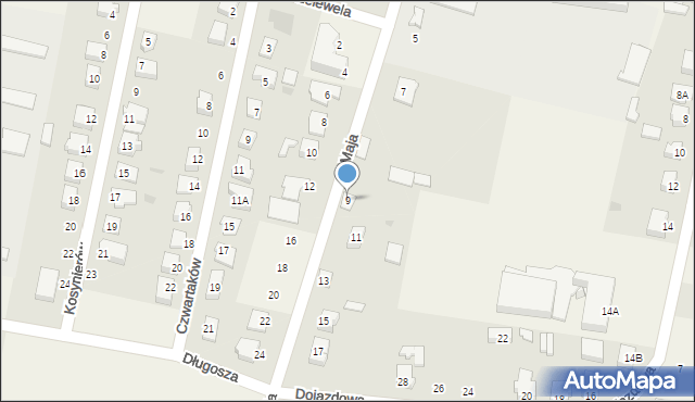 Olszewo-Borki, 3 Maja, 9, mapa Olszewo-Borki
