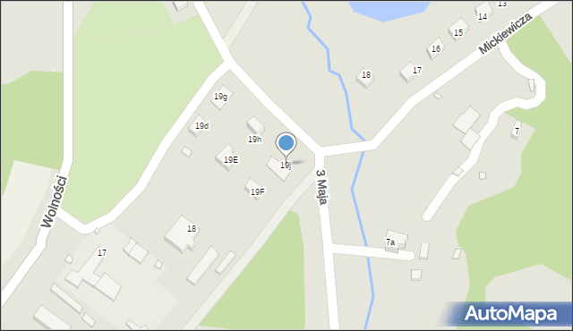 Olszyna, 3 Maja, 19j, mapa Olszyna