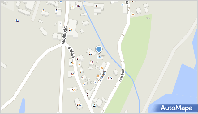 Olszyna, 3 Maja, 1a, mapa Olszyna