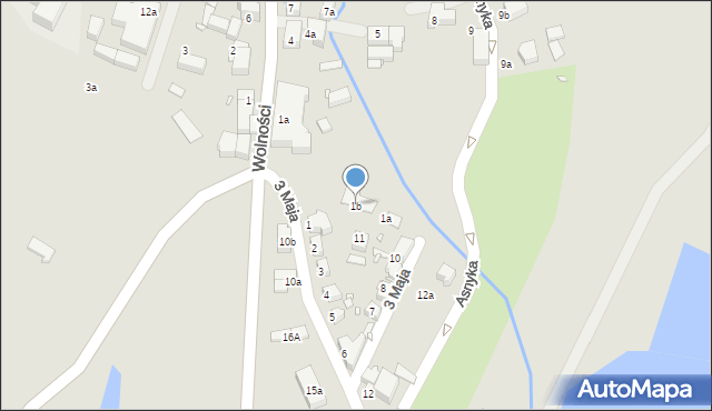 Olszyna, 3 Maja, 1b, mapa Olszyna