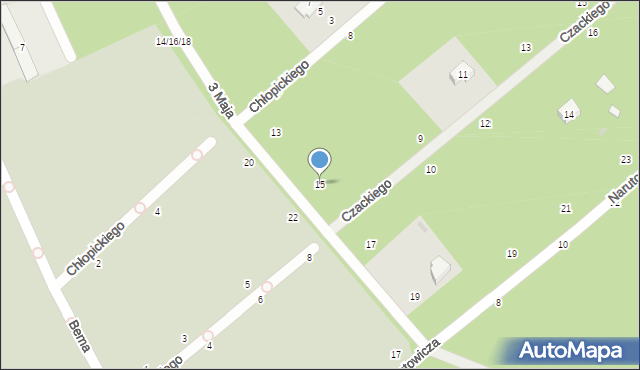 Otwock, 3 Maja, 15, mapa Otwock
