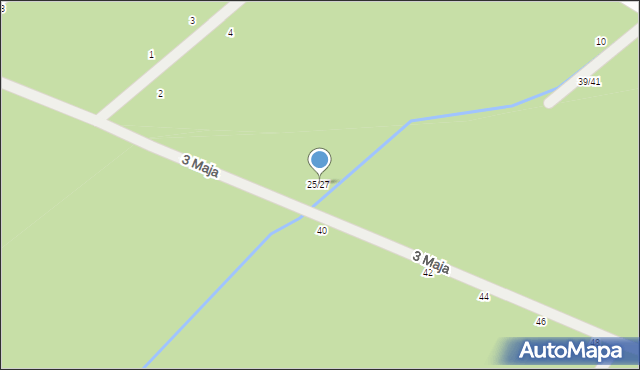 Otwock, 3 Maja, 25/27, mapa Otwock