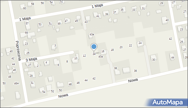 Pawłowice, 3 Maja, 14, mapa Pawłowice