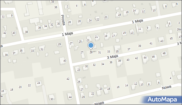 Pawłowice, 3 Maja, 29, mapa Pawłowice