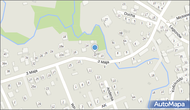 Pilzno, 3 Maja, 12, mapa Pilzno