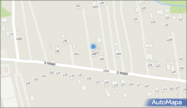 Pilzno, 3 Maja, 148, mapa Pilzno