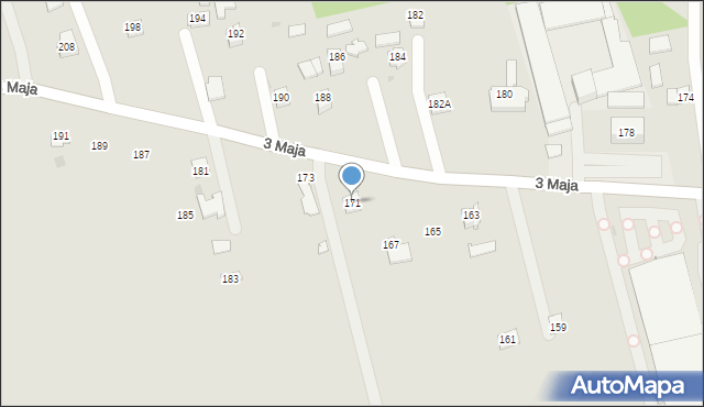 Pilzno, 3 Maja, 171, mapa Pilzno