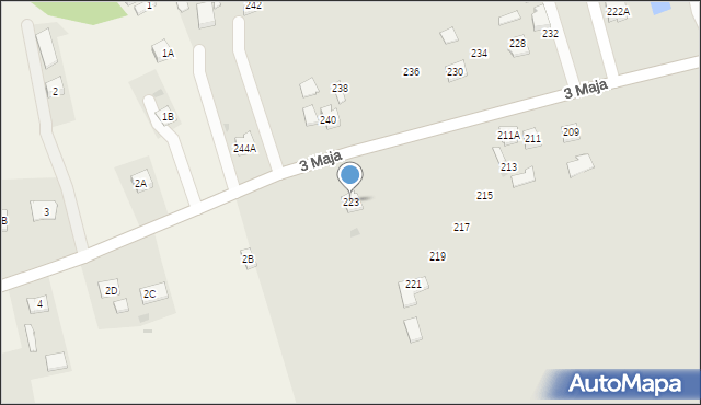 Pilzno, 3 Maja, 223, mapa Pilzno