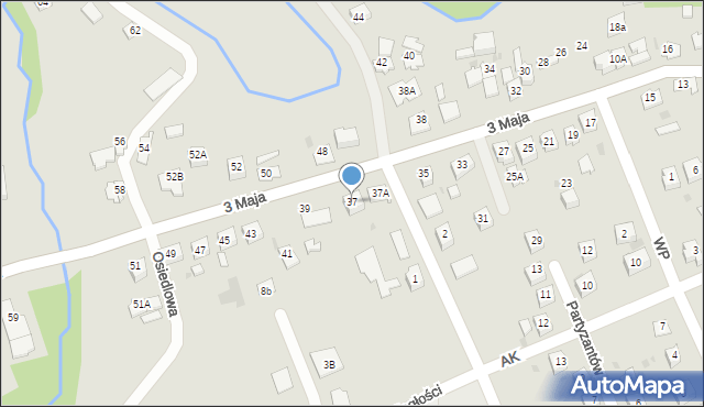 Pilzno, 3 Maja, 37, mapa Pilzno