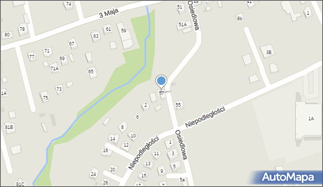 Pilzno, 3 Maja, 57, mapa Pilzno