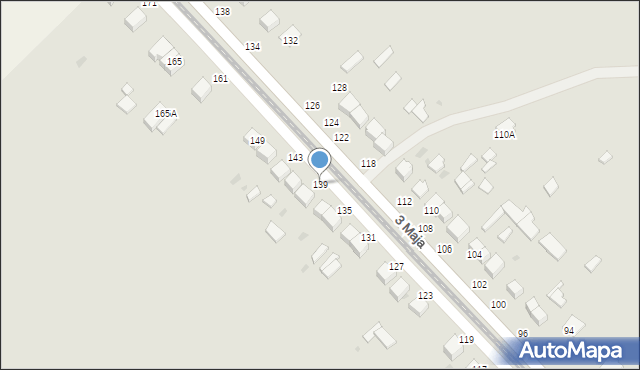 Pińczów, 3 Maja, 139, mapa Pińczów