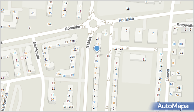 Polkowice, 3 Maja, 11, mapa Polkowice