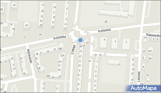 Polkowice, 3 Maja, 14, mapa Polkowice