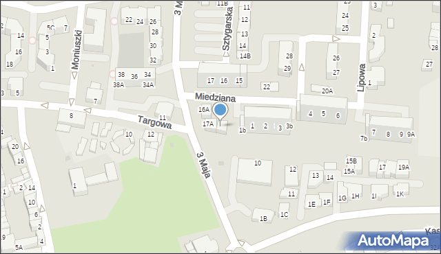 Polkowice, 3 Maja, 18A, mapa Polkowice