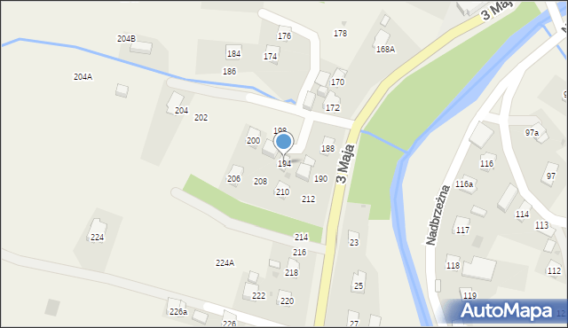 Posada Górna, 3 Maja, 194, mapa Posada Górna