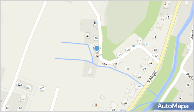 Posada Górna, 3 Maja, 34, mapa Posada Górna