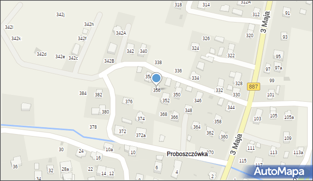 Posada Górna, 3 Maja, 356, mapa Posada Górna