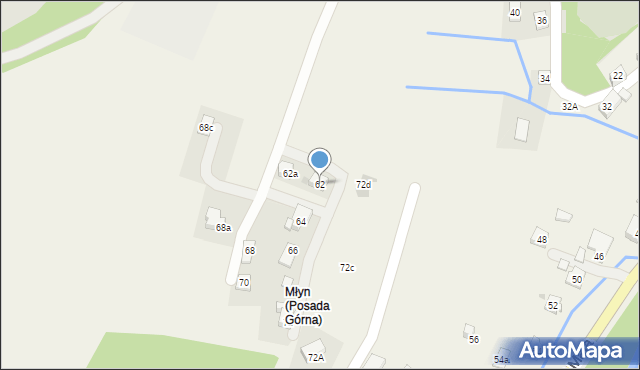 Posada Górna, 3 Maja, 62, mapa Posada Górna