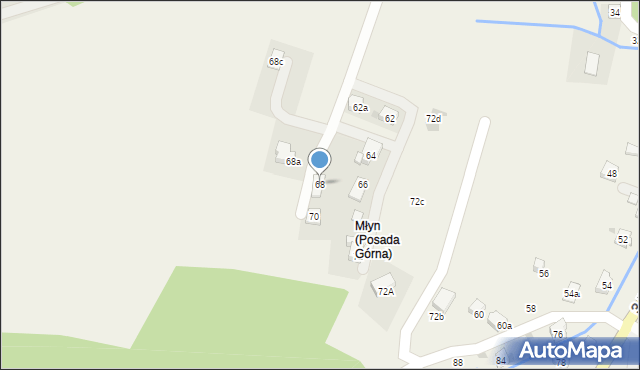 Posada Górna, 3 Maja, 68, mapa Posada Górna