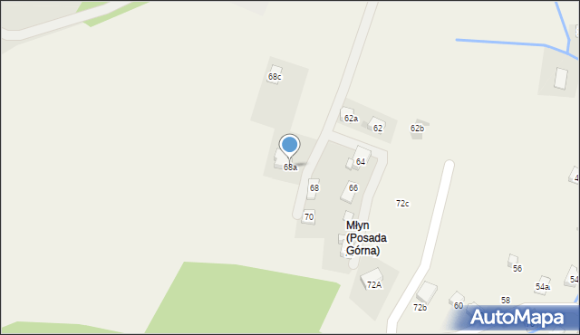 Posada Górna, 3 Maja, 68a, mapa Posada Górna