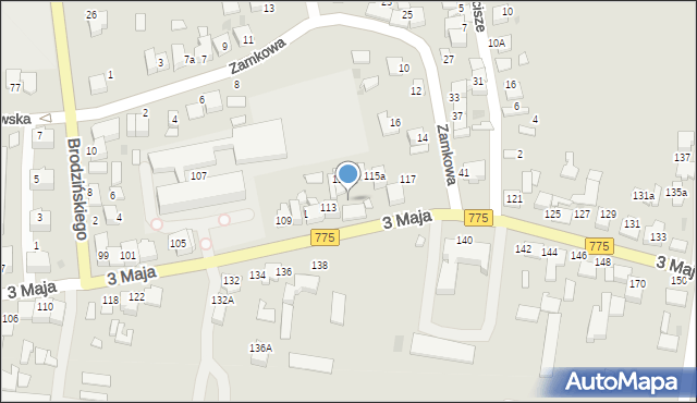Proszowice, 3 Maja, 115, mapa Proszowice