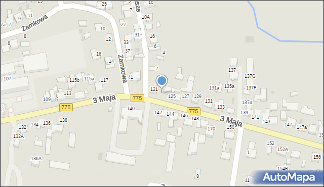 Proszowice, 3 Maja, 123, mapa Proszowice