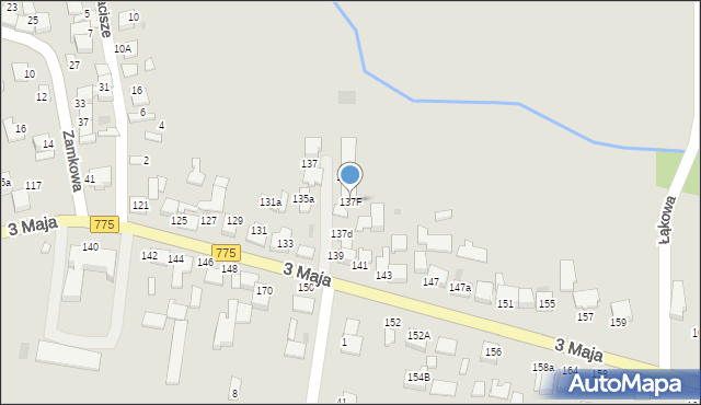 Proszowice, 3 Maja, 137F, mapa Proszowice
