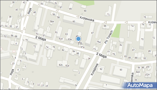 Proszowice, 3 Maja, 71, mapa Proszowice