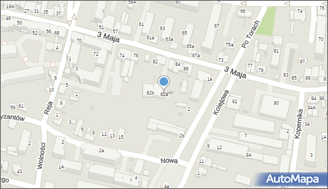 Proszowice, 3 Maja, 82a, mapa Proszowice