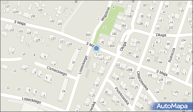 Pruszków, 3 Maja, 115, mapa Pruszków