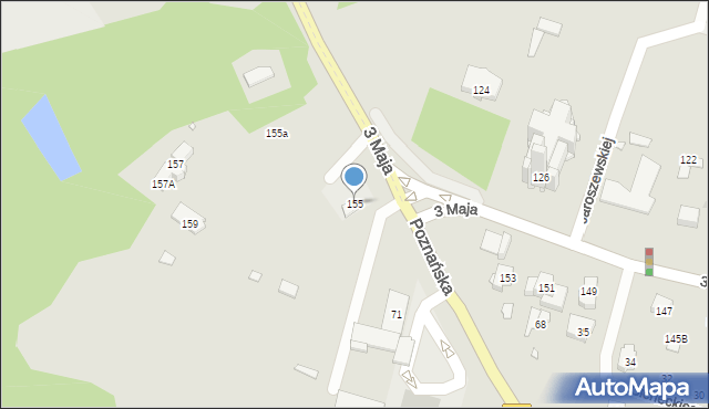 Pruszków, 3 Maja, 155, mapa Pruszków