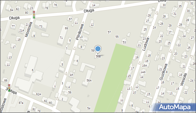 Pruszków, 3 Maja, 56B, mapa Pruszków