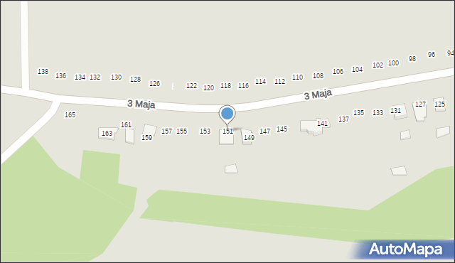 Przecław, 3 Maja, 151, mapa Przecław