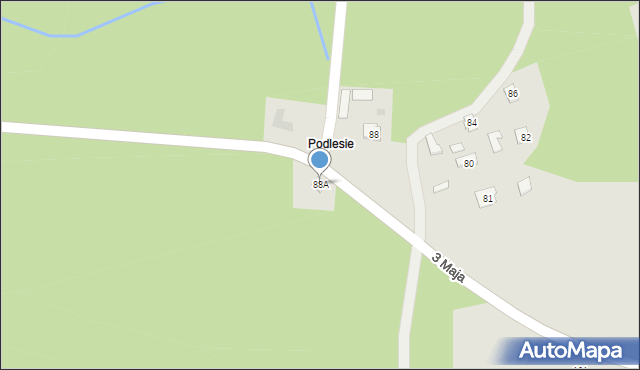 Przecław, 3 Maja, 88A, mapa Przecław