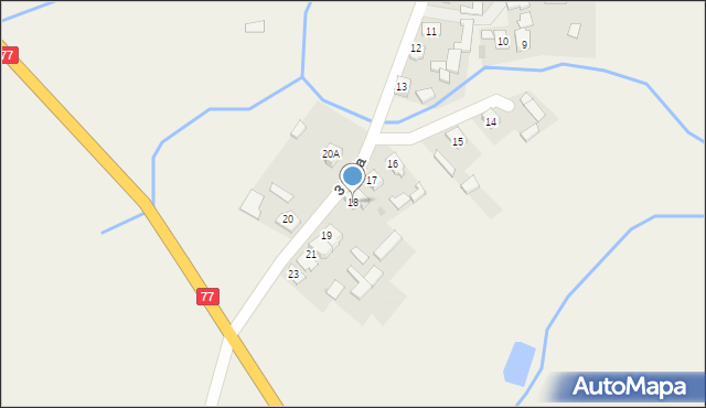 Przędzel, 3 Maja, 18, mapa Przędzel