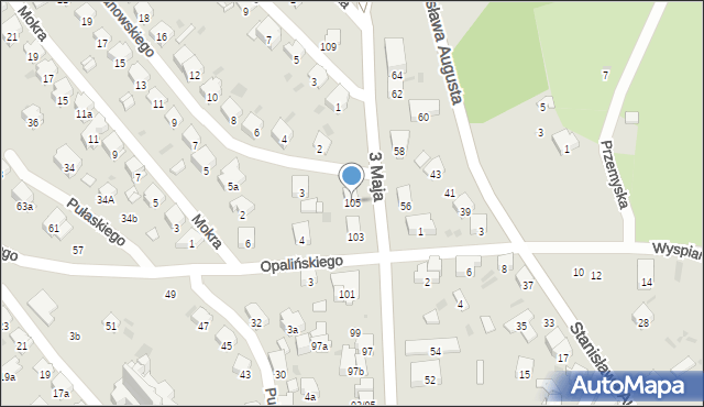 Przemyśl, 3 Maja, 105, mapa Przemyśla